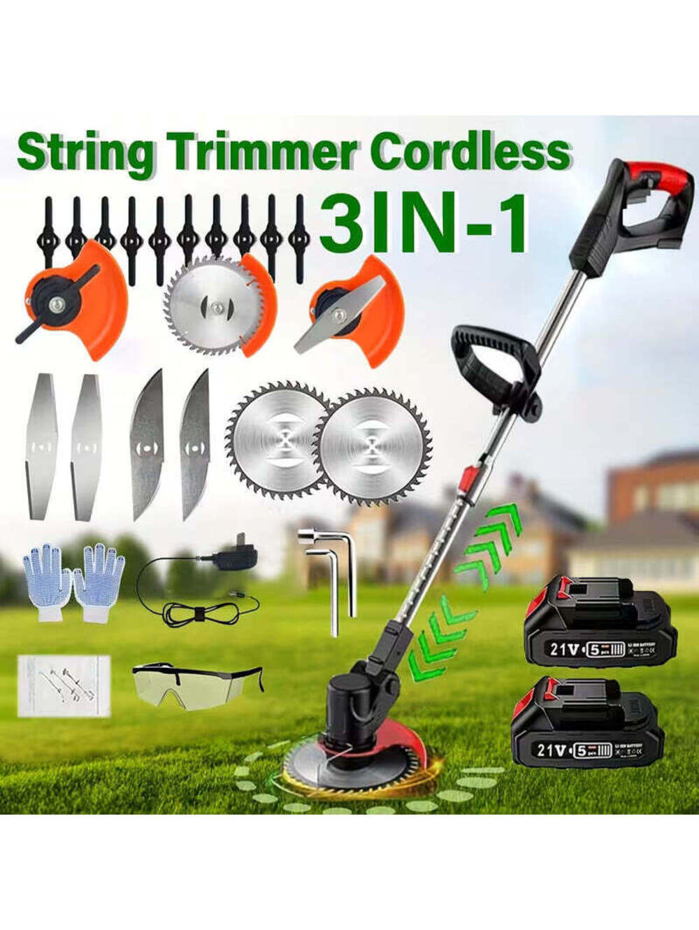 Weed Eater Battery Trimmer, Cordless Weed Trimmer